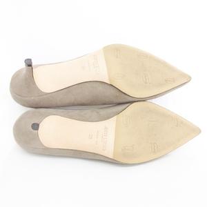 ジミーチュウ JIMMY CHOO パンプス ポインテッドトゥ ヒール スエード ベージュ 39 ☆AA★ レディース
