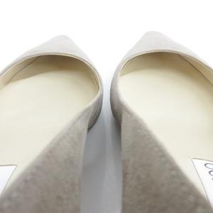 ジミーチュウ JIMMY CHOO パンプス ポインテッドトゥ ヒール スエード ベージュ 39 ☆AA★ レディース
