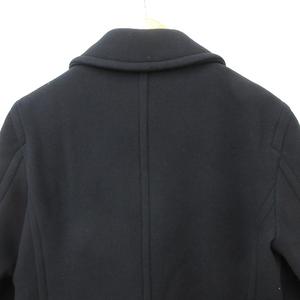 グッチ GUCCI コート Pコート ダブル テーラーカラー ベンツ 紺 ネイビー 50 ☆AA★ メンズ