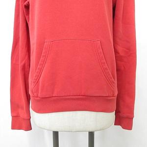 ナイキ NIKE パーカ スポーツウエア 長袖 フード スウェット 裏起毛 刺繍 コットン 赤 レッド S ☆AA★ レディース