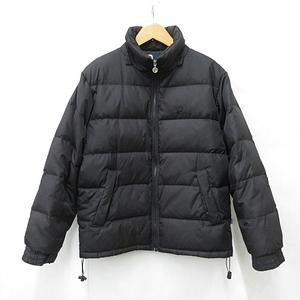 ペンフィールド PEN FIELD ダウンジャケット ジップアップ ロゴ 黒 ブラック L メンズ