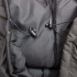 ペンフィールド PEN FIELD ダウンジャケット ジップアップ ロゴ 黒 ブラック L メンズ