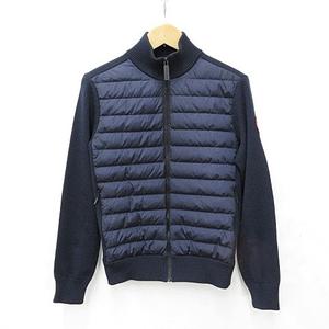 カナダグース CANADA GOOSE ジャケット ハイブリッジ ニットジャケット ライトダウン ウール ナイロン 6830M ネイビー 紺 S  メンズ