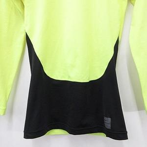 ナイキ NIKE PRO スポーツウエア コンプレッションウエア シャツ ハイネック 長袖 黄 緑 黒 イエロー グリーン ブラック M メンズ