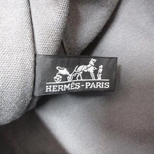エルメス HERMES フールトゥ MM トートバッグ ハンドバッグ コットン キャンバス グレー ☆AA★ メンズ レディース