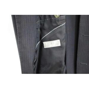 ユキトリイ YUKI TORII HOMME スーツ ウール シングル ストライプ 紺