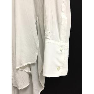 ann demeulemeesterホワイトロングシャツ ウエストリボン付き