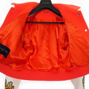 定価158万 ヴィトン メンズ コレクション ミニバーシティ ブルゾン オレンジ ルイヴィトン ミニバーシティブルゾン クロップド スタジャン 52