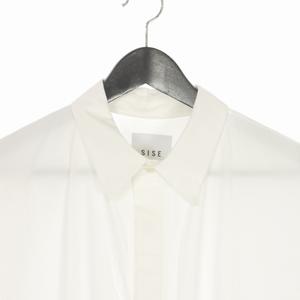 シセ Sise 半袖 ロングシャツ コート 1 白 ホワイト IS-SH-05