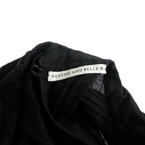 クイーン&ベル QUEENE&BELLE レース ロングワンピース ドレス 長袖 M  