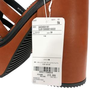 ディースクエアード DSQUARED2 22SS レザープラットフォームサンダル  