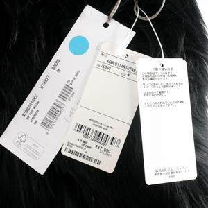 マルニ MARNI 22AW ファーケープ コート ポンチョ M ブルー