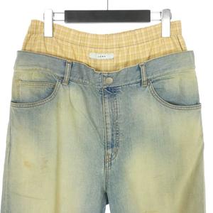 ジエダ Jieda 23SS W WAIST DENIM ダブルウエスト ワイドデニムパンツ 