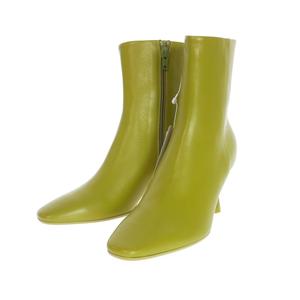 未使用品 エムエムシックス メゾンマルジェラ MM6 Maison Margiela 22AW Pointed Heeled サイドジップ ヒールブーツ 靴 37 グリーン 緑 S59WU0212 国内正規 レディース