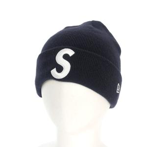 シュプリーム SUPREME 23AW New Era S Logo Beanie ビーニー ニットキャップ 帽子 F ネイビー 紺 メンズ