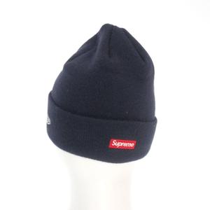 シュプリーム SUPREME 23AW New Era S Logo Beanie ビーニー ニットキャップ 帽子 F ネイビー 紺 メンズ