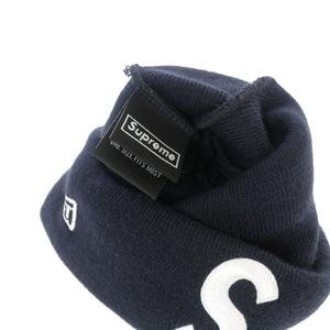 シュプリーム SUPREME 23AW New Era S Logo Beanie ビーニー ニットキャップ 帽子 F ネイビー 紺 メンズ