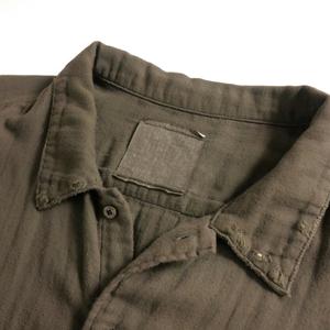 アンセルム ANCELLM 24SS DOUBLEGAUZE CRASH LS SHIRT ダブルガーゼ