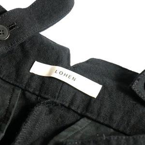 ローヘン LOHEN サスペンダーエッグリネンパンツ スラックス 36