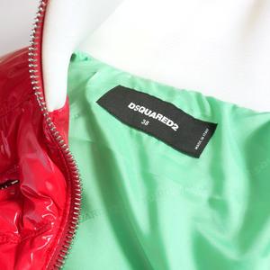 【中古】ディースクエアード DSQUARED2 23AW Fuckin' Freezing クロップド 中綿ベスト ジャケット 38 レッド ディースクエアード DSQUARED2 23AW Fuckin' Freezing クロップド 中綿