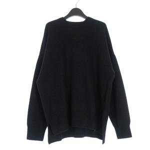 未使用品 チノ CINOH 23AW WOOL CREW NECK KNIT ウール クルーネックニット セーター 長袖 46 ネイビー 紺 23WKN307 メンズ