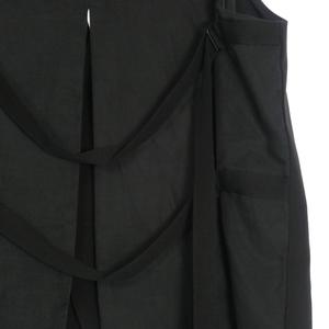 ANN DEMEULEMEESTER ベスト 36 ブラック ANN DEMEULEMEESTER ブラックベストジレ 36