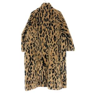 バレンシアガ BALENCIAGA デムナ期 レオパード エコファーコート 