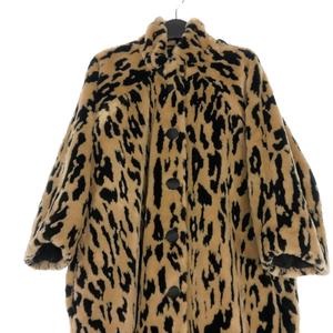 バレンシアガ BALENCIAGA デムナ期 レオパード エコファーコート 