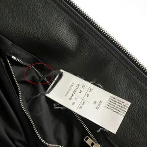 リックオウエンス Rick Owens 14AW インターシャ レザー ジャケット