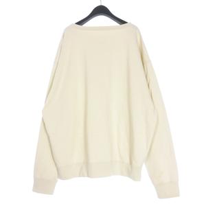 メゾンマルジェラ 10 Maison Margiela 10 22SS 反転ロゴ オーバーサイズスウェット トレーナー 長袖 S クリーム S50GU0188 国内正規 メンズ