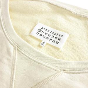 メゾンマルジェラ 10 Maison Margiela 10 22SS 反転ロゴ オーバーサイズスウェット トレーナー 長袖 S クリーム S50GU0188 国内正規 メンズ
