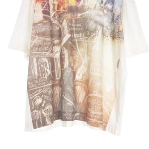 シンヤコズカ SHINYA KOZUKA 24SS MINDSCAPE プリントTシャツ カットソー 半袖 M ホワイト 白 2401SK73C メンズ