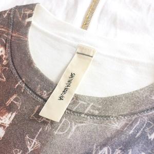 シンヤコズカ SHINYA KOZUKA 24SS MINDSCAPE プリントTシャツ カットソー 半袖 M ホワイト 白 2401SK73C メンズ