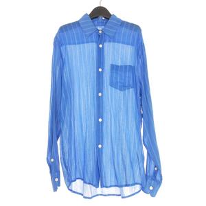 未使用品 アワーレガシー OUR LEGACY INITIAL SHIRT Blue Rayon Plait