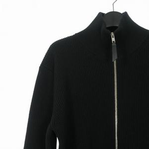 メゾンマルジェラ Maison Margiela 24AW コットンウール7ゲージドライバーズニット ジャケット ブルゾン 長袖 M ブラック 黒 SI1HA0013 国内正規 メンズ