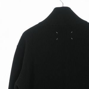 メゾンマルジェラ Maison Margiela 24AW コットンウール7ゲージドライバーズニット ジャケット ブルゾン 長袖 M ブラック 黒 SI1HA0013 国内正規 メンズ