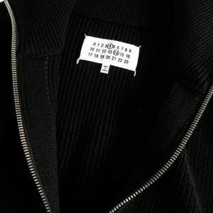 メゾンマルジェラ Maison Margiela 24AW コットンウール7ゲージドライバーズニット ジャケット ブルゾン 長袖 M ブラック 黒 SI1HA0013 国内正規 メンズ