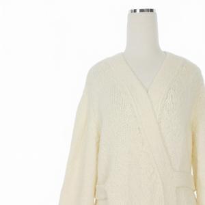 メゾンマルジェラ 4 Maison Margiela 4 ロングニットカーディガン ガウン 長袖 1 オフホワイト 白 レディース