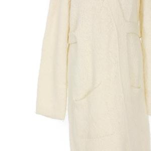 メゾンマルジェラ 4 Maison Margiela 4 ロングニットカーディガン ガウン 長袖 1 オフホワイト 白 レディース