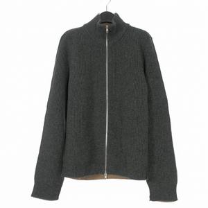 メゾンマルジェラ Maison Margiela 20AW SWITCH ZIP CARDIGAN ドライバーズニット セーター 長袖 S グレー/ブラウン S50GP0223 国内正規 メンズ