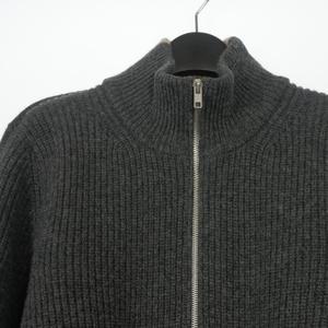 メゾンマルジェラ Maison Margiela 20AW SWITCH ZIP CARDIGAN ドライバーズニット セーター 長袖 S グレー/ブラウン S50GP0223 国内正規 メンズ