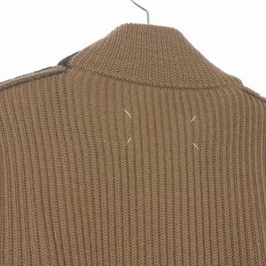 メゾンマルジェラ Maison Margiela 20AW SWITCH ZIP CARDIGAN ドライバーズニット セーター 長袖 S グレー/ブラウン S50GP0223 国内正規 メンズ
