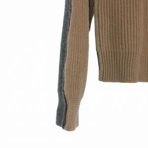 メゾンマルジェラ Maison Margiela 20AW SWITCH ZIP CARDIGAN ドライバーズニット セーター 長袖 S グレー/ブラウン S50GP0223 国内正規 メンズ