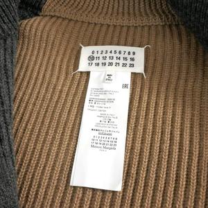 メゾンマルジェラ Maison Margiela 20AW SWITCH ZIP CARDIGAN ドライバーズニット セーター 長袖 S グレー/ブラウン S50GP0223 国内正規 メンズ