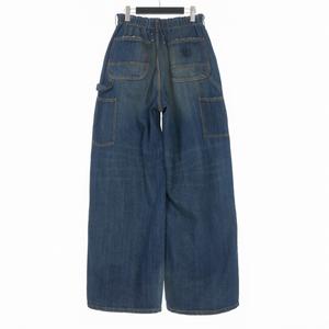 未使用品 メゾンマルジェラ Maison Margiela 25AW ダブルニー ワイドレッグジーンズ デニムパンツ 46 インディゴ S67KA0077 国内正規 メンズ