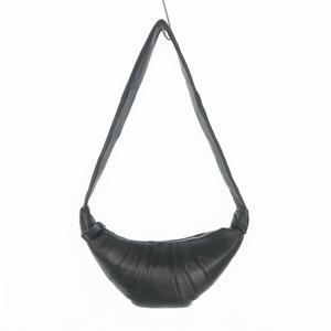 ルメール LEMAIRE CROISSANT スモール ソフトグレインレザーバッグ ショルダーバッグ クロワッサン 鞄 ブラック 黒 BG0003 メンズ