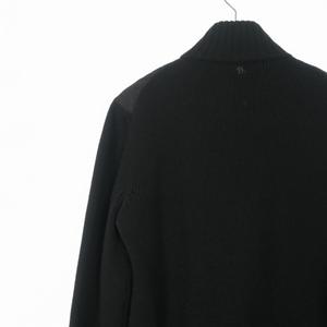 プラダ PRADA キルティング切替 ドライバーズニット ジャケット ブルゾン  46 ブラック 黒 UMC898 国内正規 メンズ