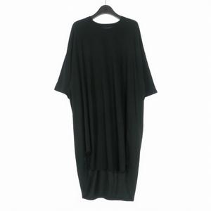 ユリウス JULIUS 21SS CO/RY JERSEY オーバーサイズ ロングTシャツ カットソー 半袖 3 ブラック 黒 727CUM7 メンズ