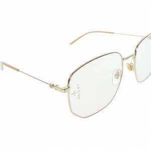 グッチ GUCCI メタル メガネフレーム 眼鏡 アイウェア 56□18 140 ゴールド GG0396S メンズ レディース