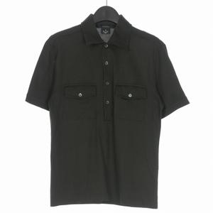 グッチ GUCCI トムフォード期 サファリ ジャージーポロシャツ カットソー 半袖 M ブラウン 茶 メンズ